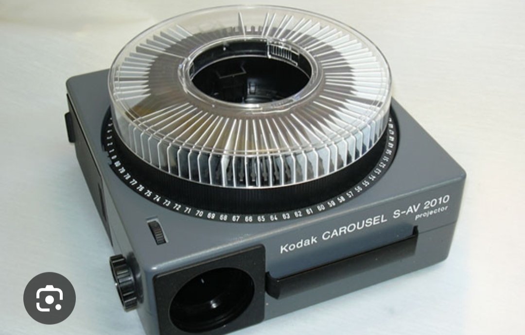 NewLara1's tweet photo. @BrianRoemmele The Kodak Carousel slide projector is a good metaphor.. pick a No. ..rotate the wheel.. project the memory.. not necessarily in *that* order..😇 https://t.co/TUxM37b3JI