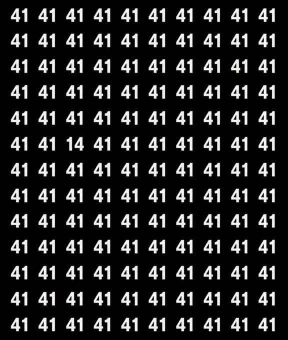 Sofia50020Sofia's tweet photo. Eye Test
Only the attentive ones can find the different number!

Can you find the different number? https://t.co/ak3Cwyecfr