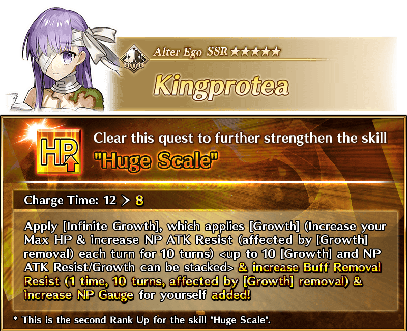 FateGO_USA's tweet photo. A Servant Rank Up Quest to strengthen ★5 (SSR) Kingprotea has been permanently added to Chaldea Gate. Saint Quartz are also included in the quest rewards!
More Info ➡️ https://t.co/FR4Y9XCxwi
#FateGOUSA https://t.co/zPNagVQPKw