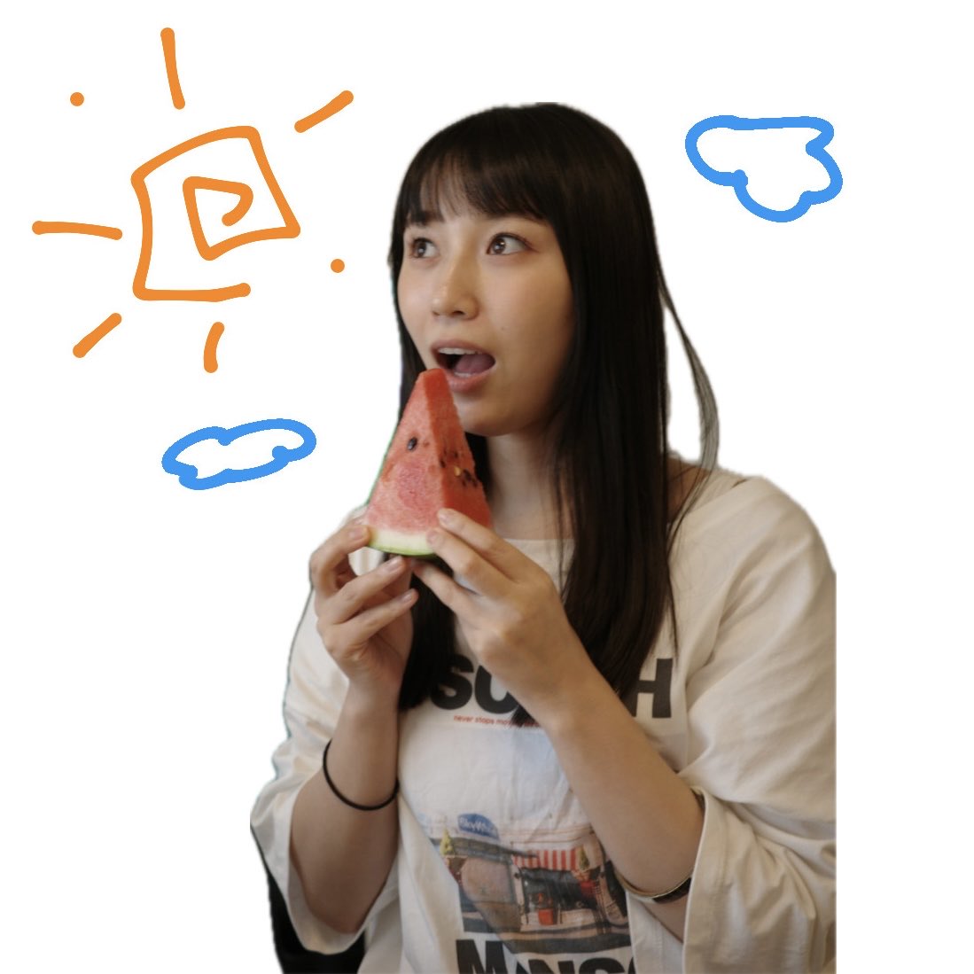 ami_kitamikado's tweet photo. 夏☀️🌳🍉 https://t.co/za3vl0333I