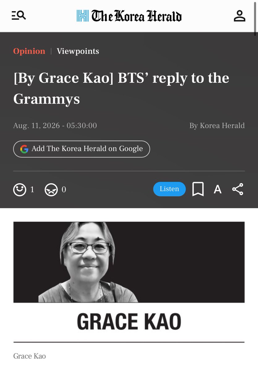epipeny's tweet photo. Grace Kao, Professor of ethnicity, race and migration at Yale University via Korea Herald:

“One of the things I admire most about BTS is the group's brave response to racism and xenophobia. As a scholar of race and ethnicity and Asian Americans, I’ve always appreciated their position in defending Koreans, Asians and the Asian diaspora-at-large.“