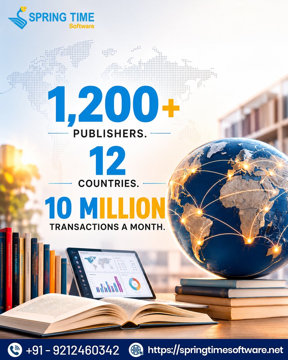software_spring's tweet photo. Anil Bhardwaj of Blackstone Books put it simply: with PUB+ on Cloud, they're confidently striding toward their next crore milestone.

#BookTradeERP #PublishingIndustry #PUBonCloud #SpringTimeSoftware #ERP https://t.co/5jvX2e9ndv