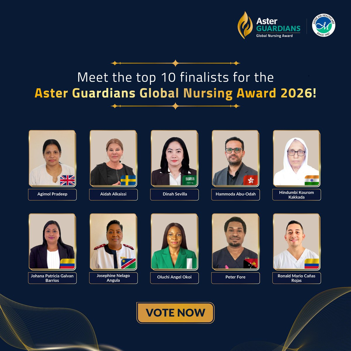 AsterGuardians's tweet photo. Outstanding nursing goes beyond professional excellence. It is measured in lives changed, communities empowered and the lasting difference made through care.

Our Top 10 finalists embody this impact every day, creating meaningful change in their communities while shaping a more accessible and compassionate future for healthcare.

Now, it’s time to show your support.

Vote for the nurse whose story left a mark on you.

Vote now: https://t.co/5kH6LTO3Zk