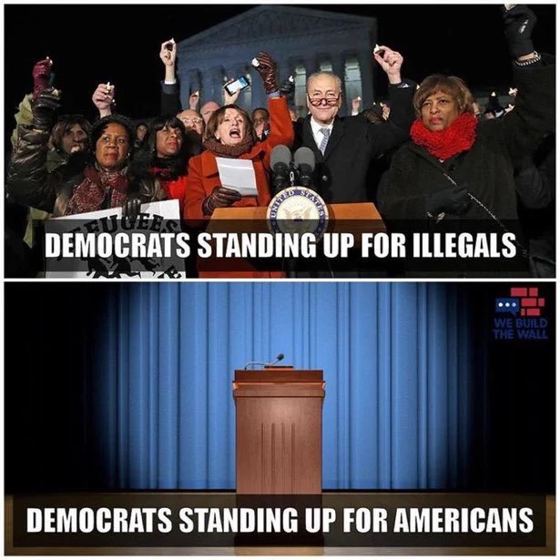 PeriklesGREAT's tweet photo. Why do Democrats only 
fight to help ILLEGALS ? https://t.co/foKO7BKHiP