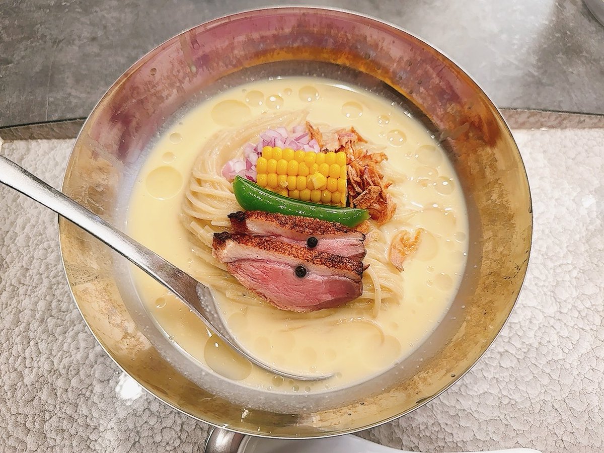 yettyfoot's tweet photo. 宍道湖しじみ中華蕎麦 琥珀 池袋店

🌽とうもろこしとしじみの冷やし蕎麦

とうもろこし第二弾！
バランス最高
ウマい😆 https://t.co/wQhQwts192