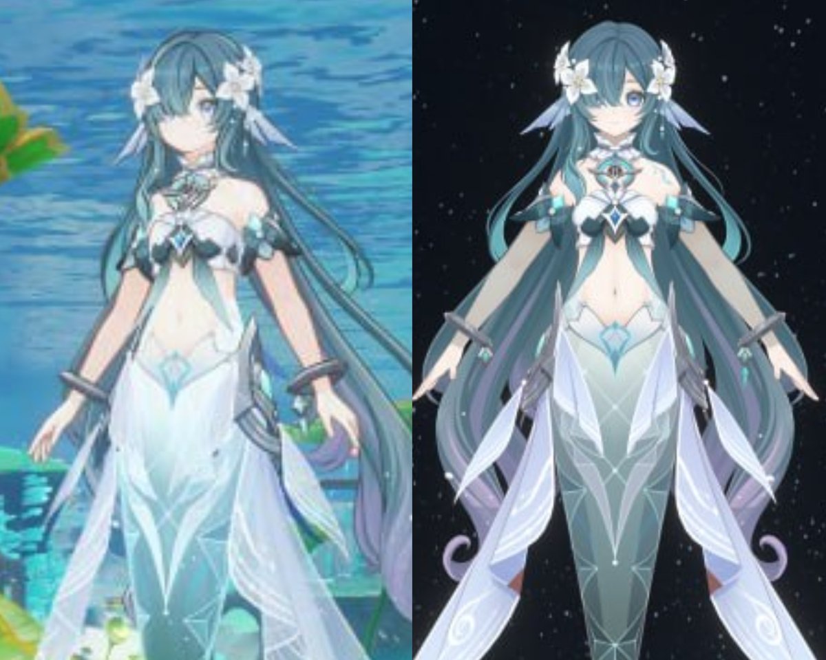 GenshinUniverse's tweet photo. VODYANITSA TRANSFORMS INTO A MERMAID IN HER GAMEPLAY

Via Libai &amp; MeowTews 

#GenshinImpact https://t.co/9wyPdqkNYg