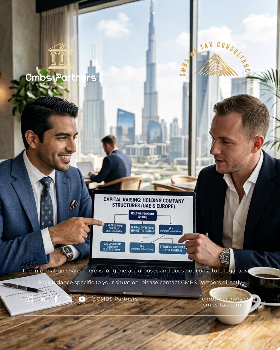 CMBSPartners's tweet photo. Holding company structures for companies raising capital across UAE and European markets

Capital raises across borders are, at their core, a structuring problem before they’re a financing one.

#CapitalMarkets #UAEHoldingCompany #CrossBorderFinance #CorporateStructuring https://t.co/9h5BAqrXxM