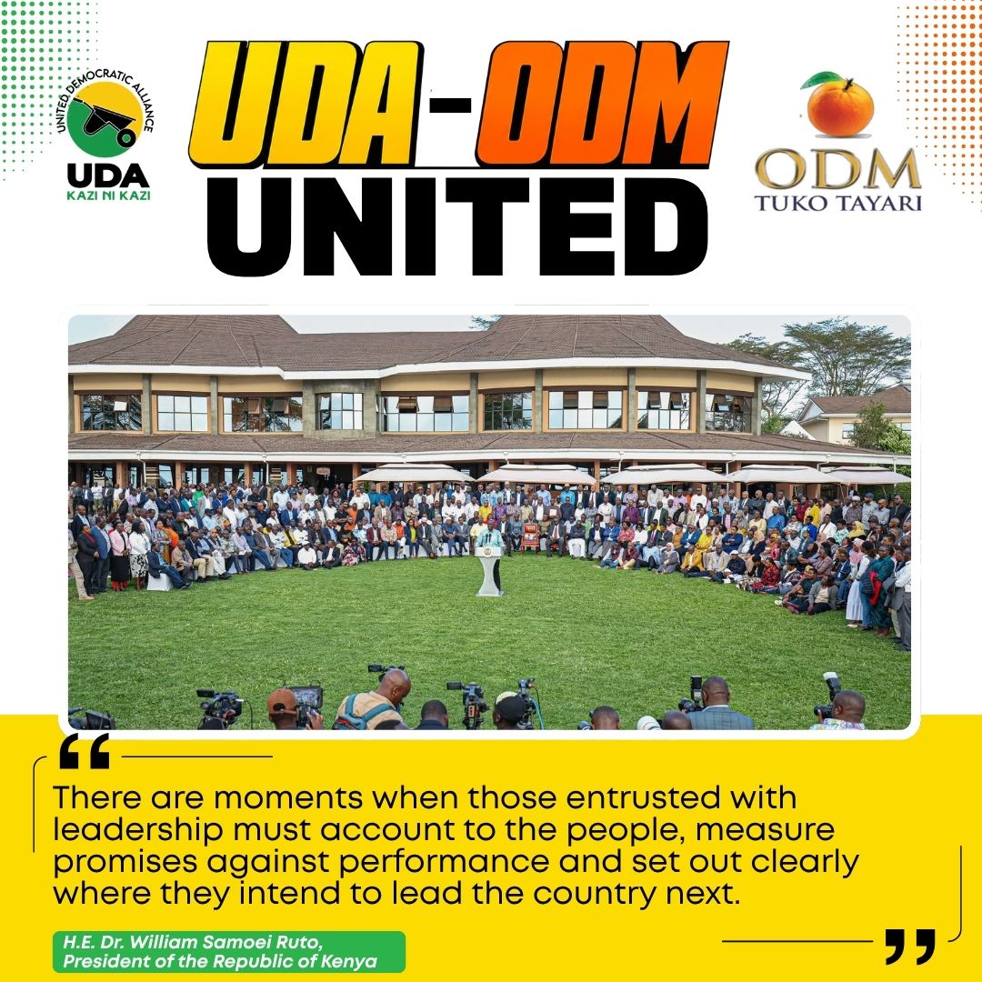 sang94133's tweet photo. #Ready |UDA ODM Coalition
The UDA and ODM parties have taken a bold step by forming two special committees.
One committee will build a strong coalition framework while the other will write a joint manifesto.
This shows clear planning for the 2027 general election.
#Twoterm https://t.co/JgDPrKyCQO
