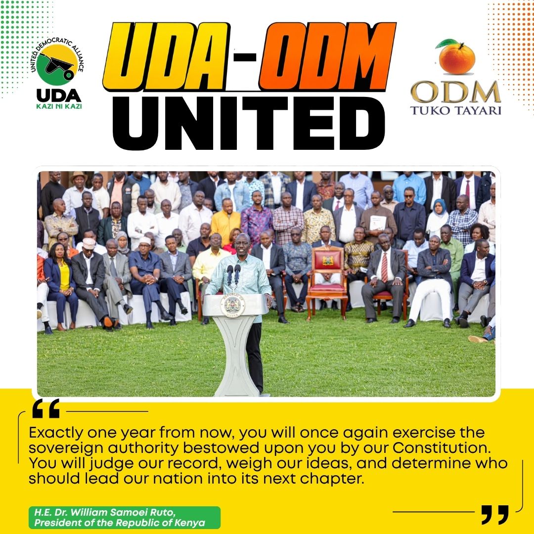 sang94133's tweet photo. #Ready |UDA ODM Coalition
The UDA and ODM parties have taken a bold step by forming two special committees.
One committee will build a strong coalition framework while the other will write a joint manifesto.
This shows clear planning for the 2027 general election.
#Twoterm https://t.co/JgDPrKyCQO