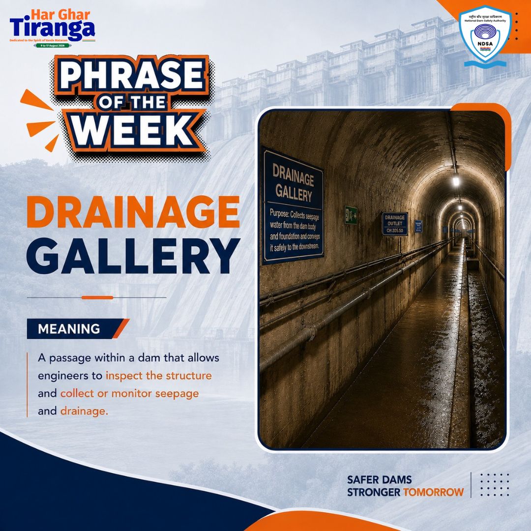 NDSA_DoWR's tweet photo. A drainage gallery provides access inside a dam for inspection and monitoring of seepage, drainage and structural conditions, an important tool for ensuring dam safety.
#NDSA #DamSafety #PhraseOfTheWeek https://t.co/xkayQi7bs6