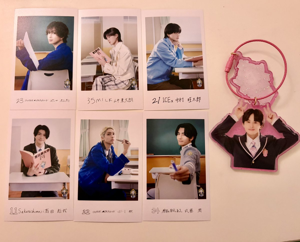 kurumimi__'s tweet photo. 【交換】EBiDAN THE LIVE 2026 15th Anniversary エビライ　ミニフォト　アクキー

譲：池田彪馬、山中柔太朗、中村旺太郎、髙田彪我、古川毅、武藤潤

求：タカシ・画像二枚目（左、前＞＞右、後）

（アクキー：譲タクヤ、求タカシ）

8/13、11/25、11/26現地手渡し、もしくは郵送での交換希望です🙇 https://t.co/SiE0PlTCfv
