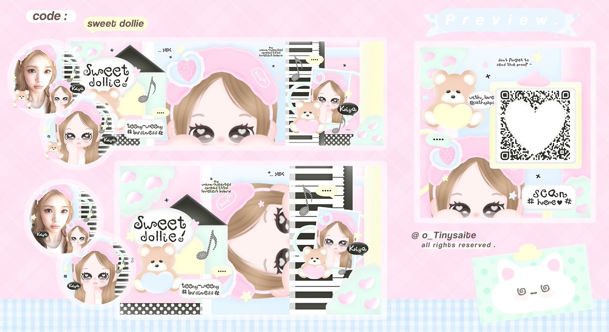 o_Tinysaite's tweet photo. ♡. help repost ? thank u 

alo .. aku kembali OPEN REQUEST sweet dollie dengan limited slot :3 bisa bundle wabis dan qr deco juga, order melalui dm iaaa ! ⭐️ avail inrush ngueng 🛵 CEK ALT 

#bealanja https://t.co/wdznOyO4nS