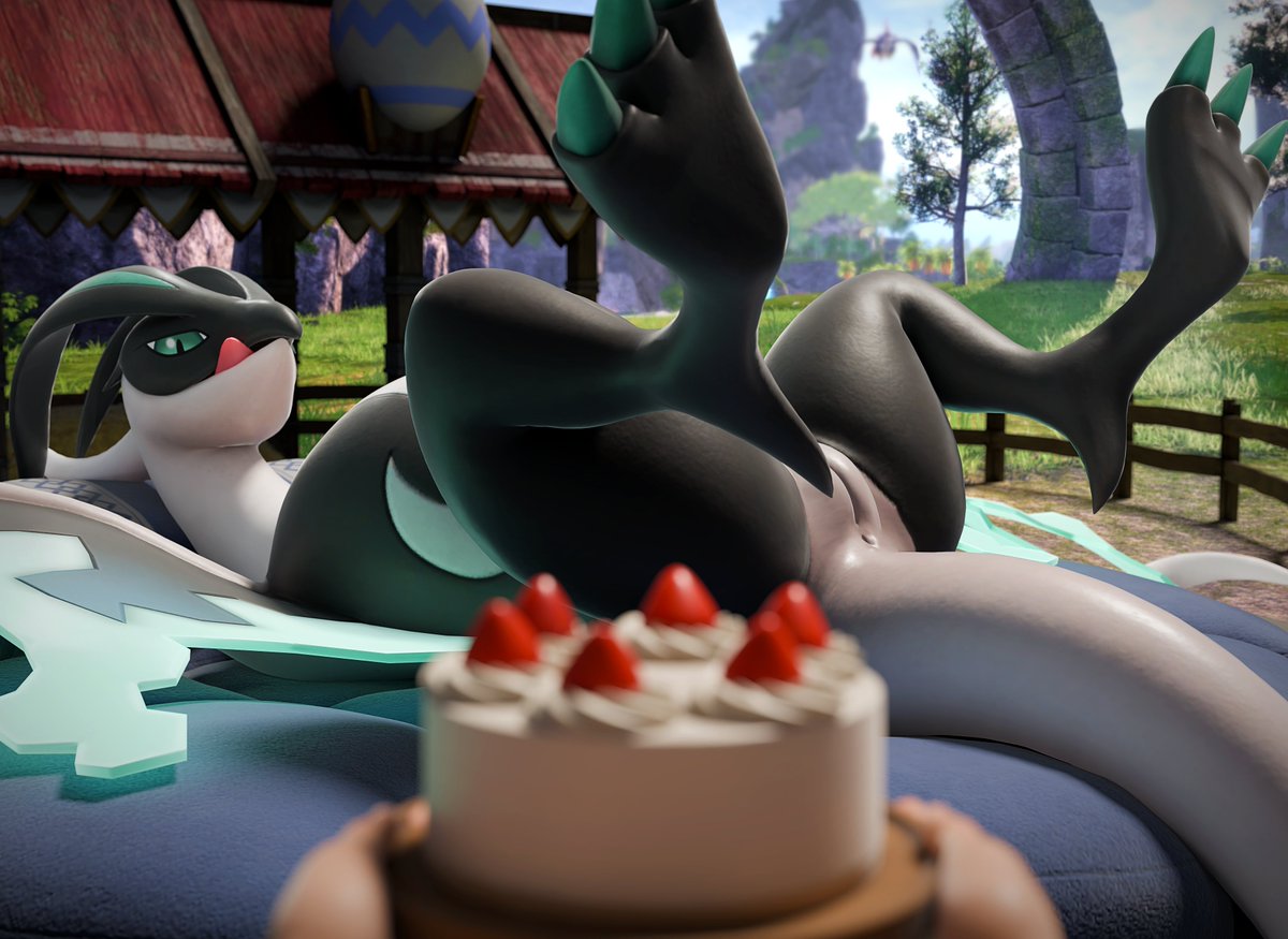 IRagiakurusu's tweet photo. Oh? The cake is to share?
...With me??

#Palworld #Eidrolon https://t.co/PVuwMWX2VP