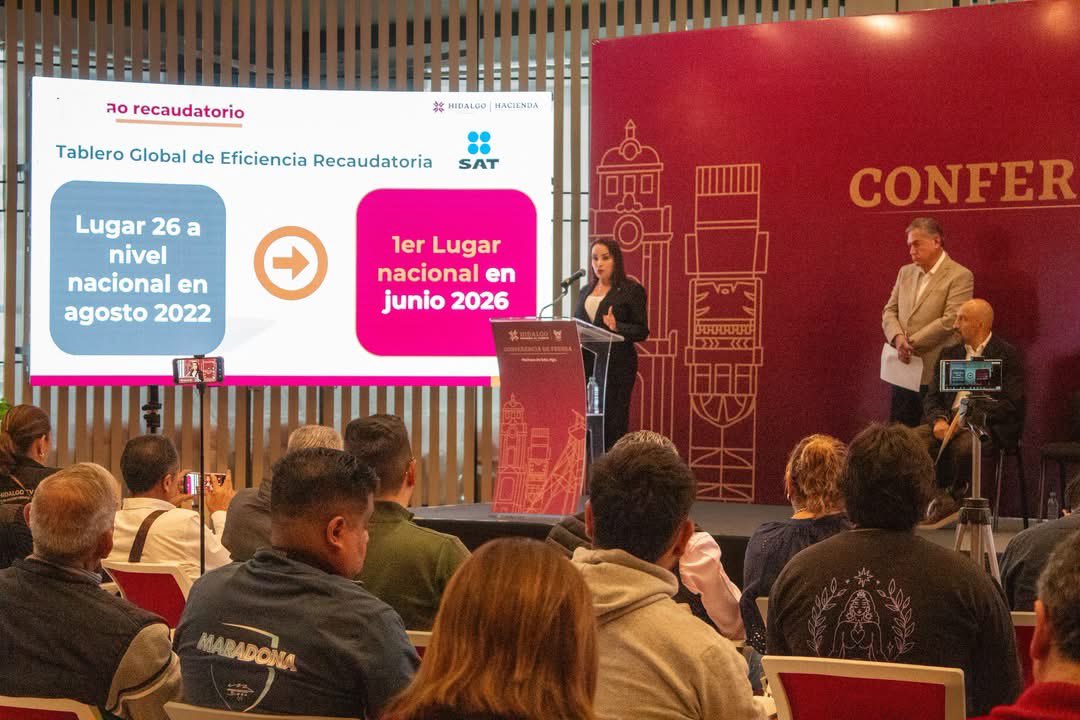Esther_RamirezV's tweet photo. Cuando un estado fortalece sus finanzas,  gana la capacidad de responder mejor a las necesidades de su gente. 

Desde la #SalaDelPueblo, participé en la conferencia de prensa para compartir los importantes logros en materia hacendaria alcanzados durante la administración que encabeza nuestro gobernador @juliomenchaca_.

Hoy nuestro estado tiene finanzas más ordenadas, más sólidas y con mayor capacidad de respuesta a las necesidades de las y los hidalguenses. 

Gracias al trabajo de todas y todos, #Hidalgo se posiciona como un referente nacional en el manejo responsable de los recursos públicos. Porque cuando hay orden en las finanzas, hay mayor bienestar y resultados en la vida de la gente. 

#HaciendaHidalgo #EstherRamírez