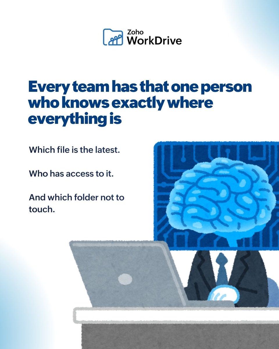 ZohoWorkDrive's tweet photo. ‌What if your AI assistant could actually get work done across your business apps? 

With #ZohoWorkDrive as a part of #ZohoMCP, you can connect your preferred AI agent with 950+ Zoho and third-party applications.

👉https://t.co/FucQvZfnde

#FutureOfWork #Productivity #Automation https://t.co/W5AohIhThf