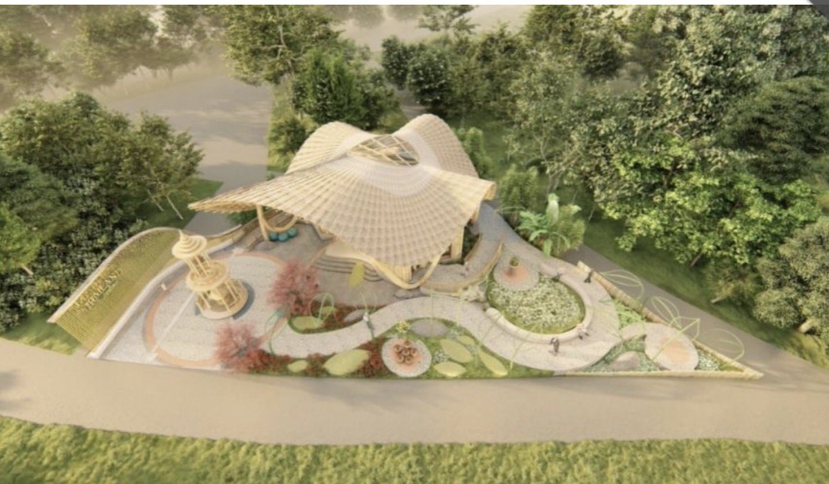 yHJZR7m3qdszPCz's tweet photo. 🇹🇭【タイ館】🇹🇭

GREEN×EXPO 2027に出展するタイ・パビリオンの特設サイトのギャラリーに
イメージパースが追加されてますね🌿

大きな花びらを思わせる曲線的な屋根と、建物を包み込むように広がる色鮮やかな庭園…これは実物を見るのが楽しみすぎる！

📍区画：4D
📐敷地面積：619㎡
🌸「花」をモチーフにした建築デザイン

海外パビリオンも少しずつ姿が見えてきましたね👀

https://t.co/lsqMrIozFE

#GREENEXPO2027 #GREENEXPO #グリーンエクスポ #横浜花博 #国際園芸博覧会 #花博 #横浜 #上瀬谷 #瀬谷 #ThailandPavilion #Thailand #タイ #タイ館 #Expo2027Yokohama