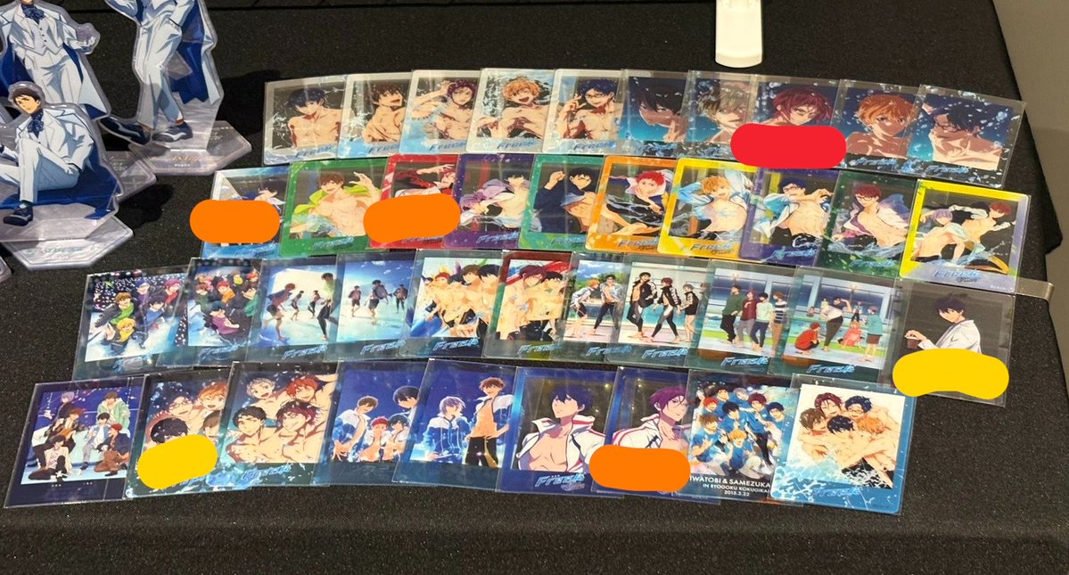 skr876_goods's tweet photo. 【交換】Free! オケコン クリアカード

譲→1枚目(単体真琴.怜.渚.宗介.集合)

求→2枚目赤>オレンジ>黄色

※京都昼公演後、名古屋オケコン、鳥取(10月)のお手渡し◎
※単体優先のため、黄色集合は集合との交換のみ

お気軽にお声掛けください🌸 https://t.co/bJbZwYi4qx