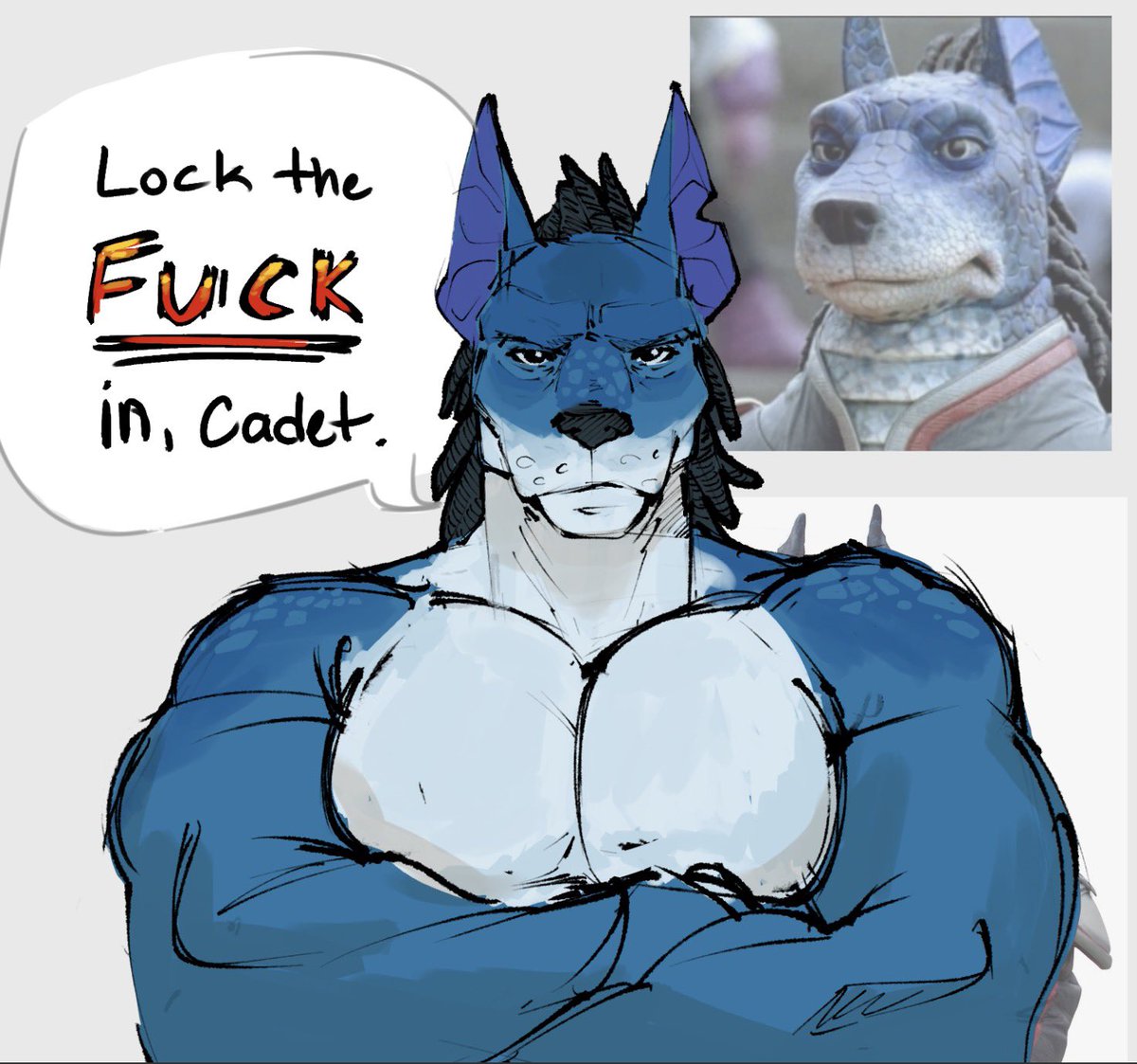 LustrDustrArt's tweet photo. Important message from Commander Kruger [Doodle] #furryartㅤㅤㅤ https://t.co/9WafjjOTxv