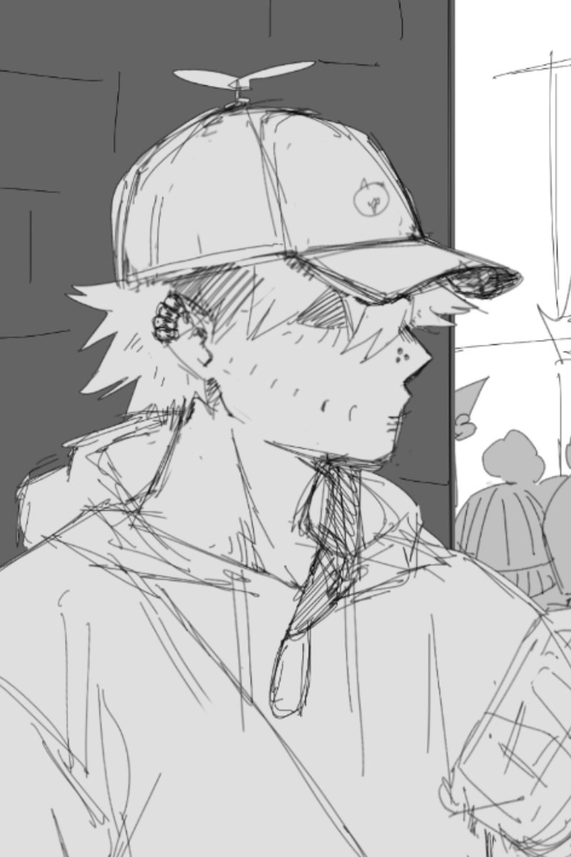 FinchFaes's tweet photo. Love looking through old sketches so I can find stupid shit I completely forgot about like propeller hat dabi https://t.co/Gw5AgLg4Ax