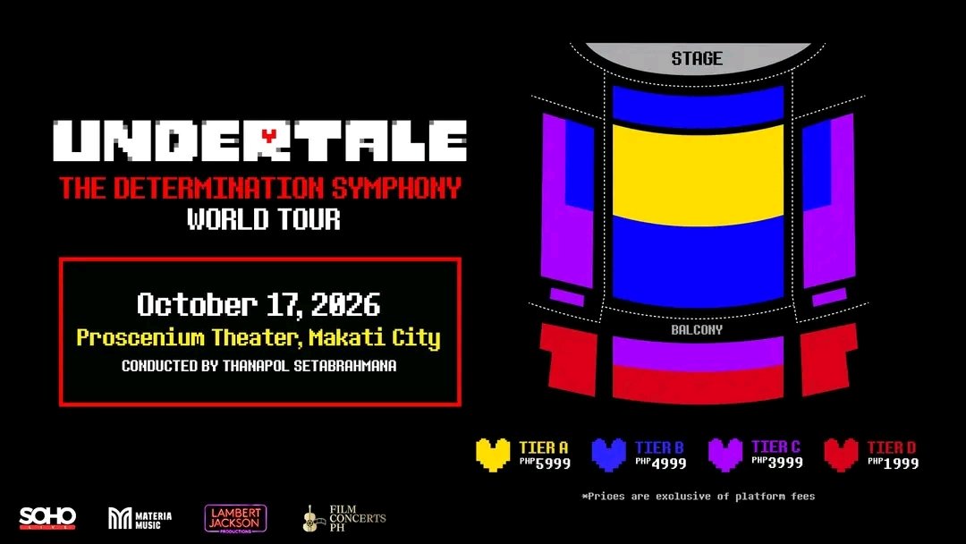 NinacoMary's tweet photo. #Wts LFB.

UNDERTALE: THE DETERMINATION SYMPHONY — MANILA ✨🎻

TIER B
TIER D TICKETS AVAILABLE!

pm Lang po if interested 
magkatabi seats available 
Viber number +639554621501 https://t.co/D9AhUfhxrM