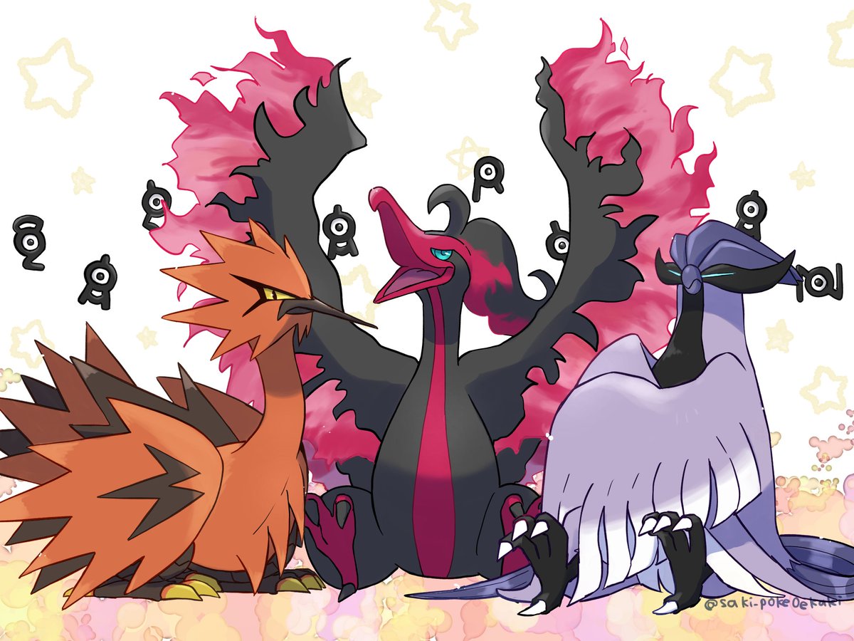 SAKI* auf X: „ガラル3鳥🐦✨ #鳥ポケモンの日“ / X