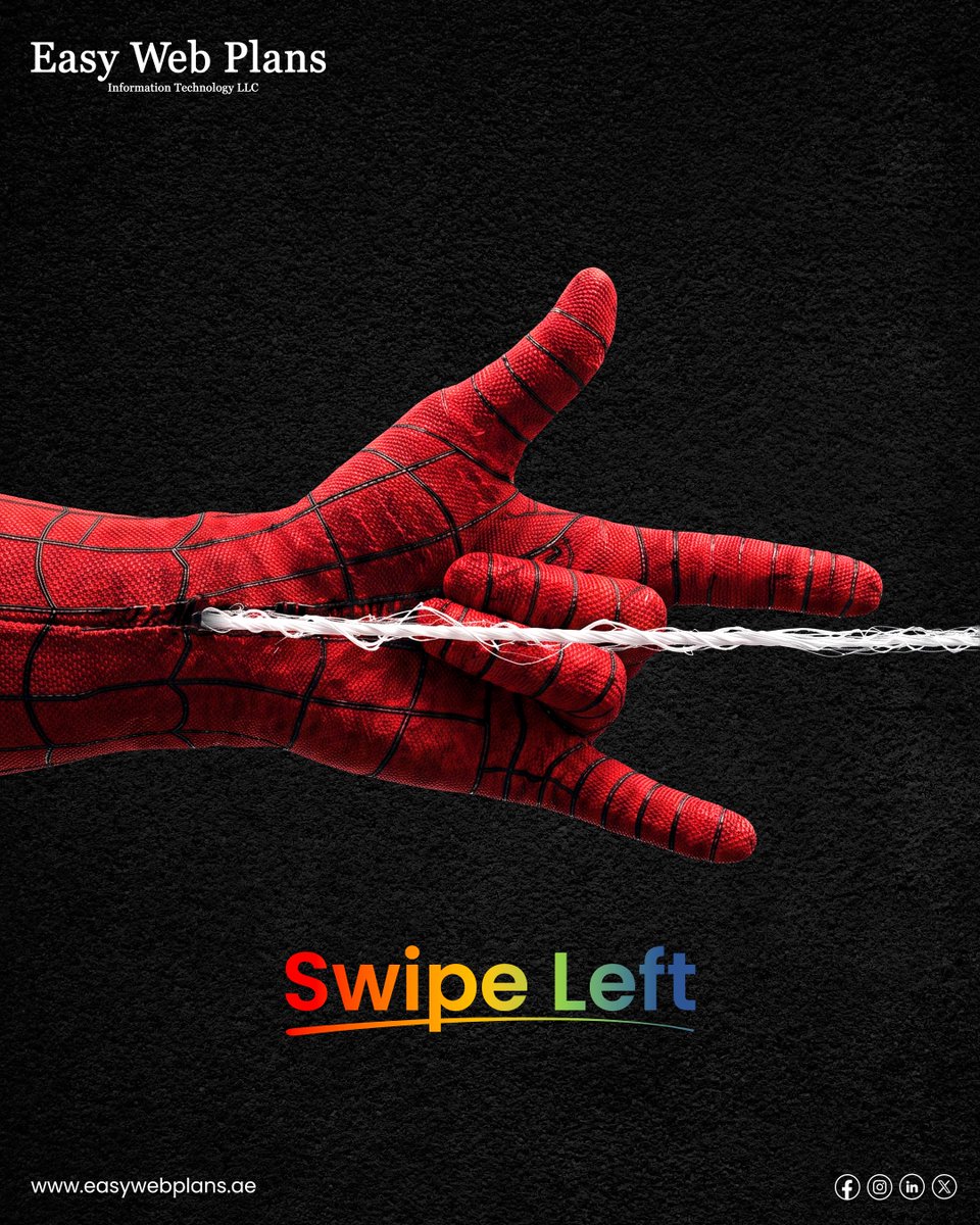 EasyWebPlans's tweet photo. POV: Your social media strategy is so strong, it catches attention like a web. 🕸️🔥

No radioactive spider needed—just bold content, smart strategy and the Easy Web Plans touch.

Swipe left before your Spidey sense says, “Opportunity missed!” 👈

🌐 https://t.co/kTBxB5J8XV

#TrendingContent #SocialMediaUAE #DubaiMarketing #CreativeAgencyUAE #BusinessGrowth #EasyWebPlans
