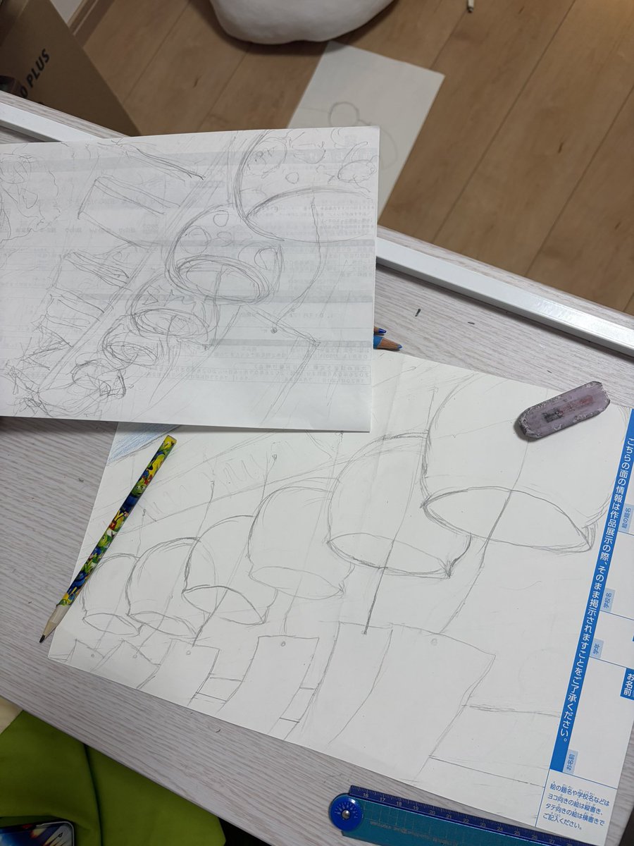 yuel777's tweet photo. AI絵がXを賑わせる中、ワイはドアナログでムッスメの夏休みの宿題を手伝うマン。 https://t.co/4inwLX4Wz4