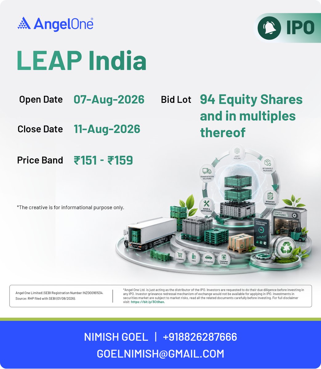 NimishGoel6's tweet photo. IPO Updates https://t.co/yyGBY3bgR9