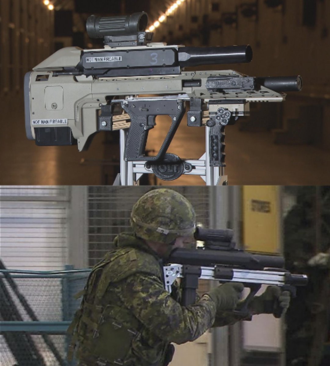 DocStrangelove2's tweet photo. >Canada announces SIPES program
>developed by Colt Canada
>a combination rifle/grenade launcher
>been in development since 2009 https://t.co/BNABGeZjsw