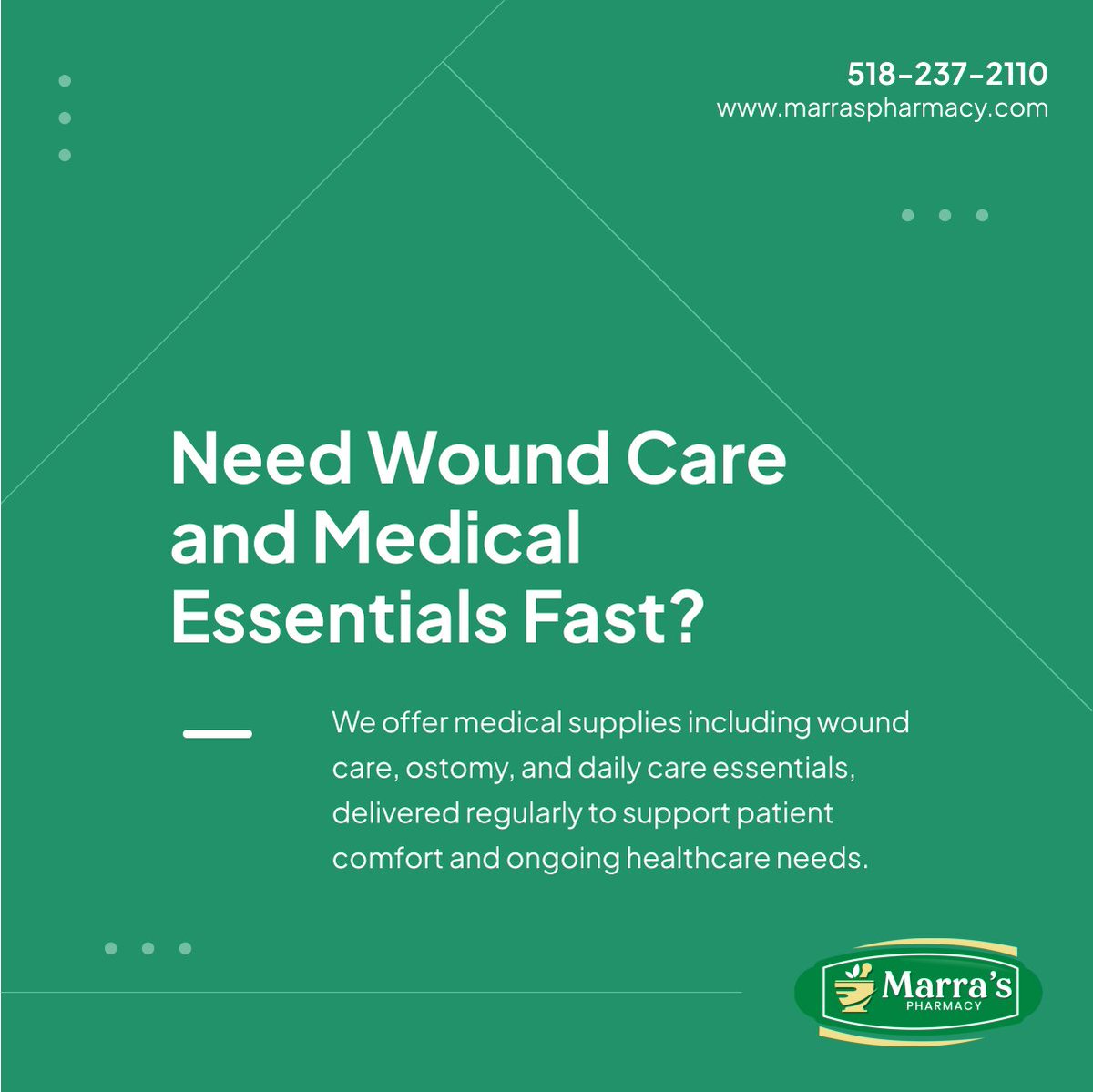 PharmacyMarras's tweet photo. We make access to essential medical supplies more convenient through reliable delivery services. 🚚💊 Our focus is supporting daily care needs with consistency and accuracy. 🩺✨ 

Call us today!

#CohoesNY #CommunityPharmacy #MedicalSupplies #MedicalSupplies #HealthSupport https://t.co/XlVYbXp85A