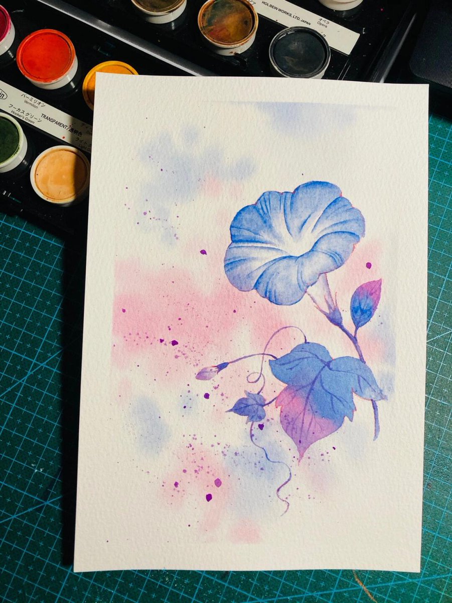 yusmary41's tweet photo. [Immerse yourself in 10 minutes of watercolor magic—watch abstract blooms bloom on paper right before your eyes, no prior art skills needed ]， https://t.co/7PPUeF2RCl