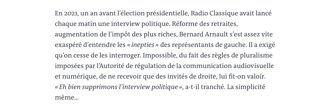 NicolasFramont's tweet photo. La série du Monde sur Bernard Arnault est vraiment croustillante. Ce que l'on apprend sur la gestion dictatoriale des médias qu'il possède vaut son pesant d'or. Il faut d'urgence débarrasser le monde médiatique de ce genre de parasite. https://t.co/Djeq7yF2bZ