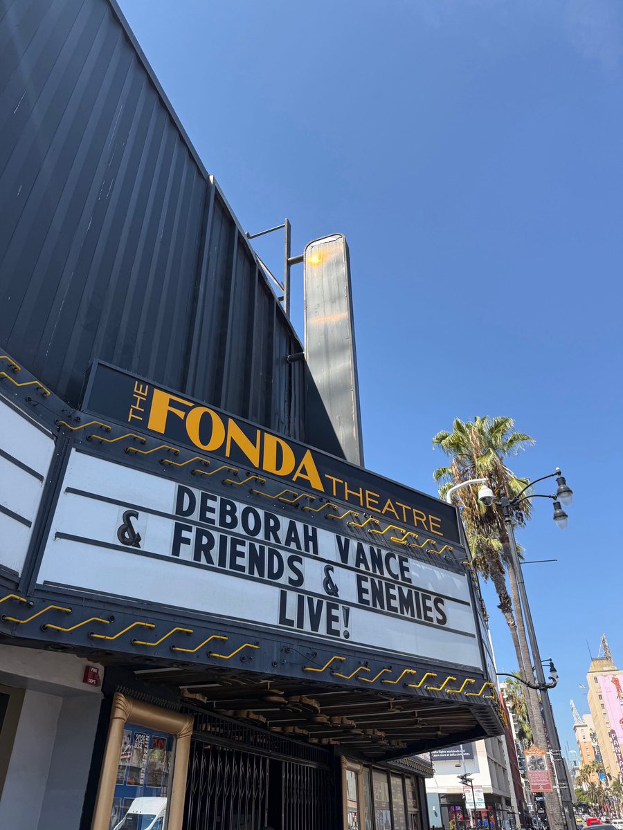 FilmUpdates's tweet photo. The Fonda Theatre in Los Angeles is teasing a one-night-only “Deborah Vance &amp; Friends &amp; Enemies Live!” event. https://t.co/7Z5VC1TBua