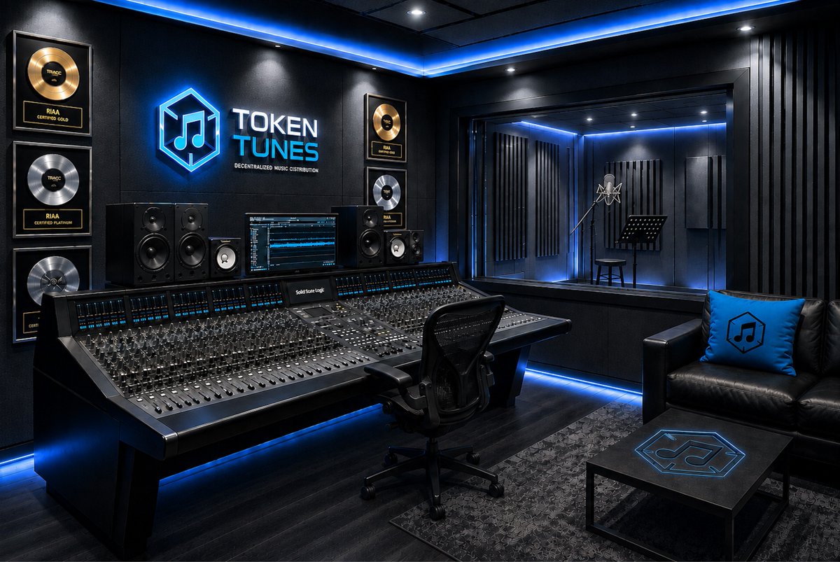 tokentunes's tweet photo. Our upcoming studio pass gets each holder access to Token Tunes where you'll make a song (theoretically) and put it out to the world 🎵

Hopefully it climbs up the charts because how good your song does determines what happens next 📈

Every song's a hit but was yours a smash? 👀 https://t.co/KvSN0RCFhB