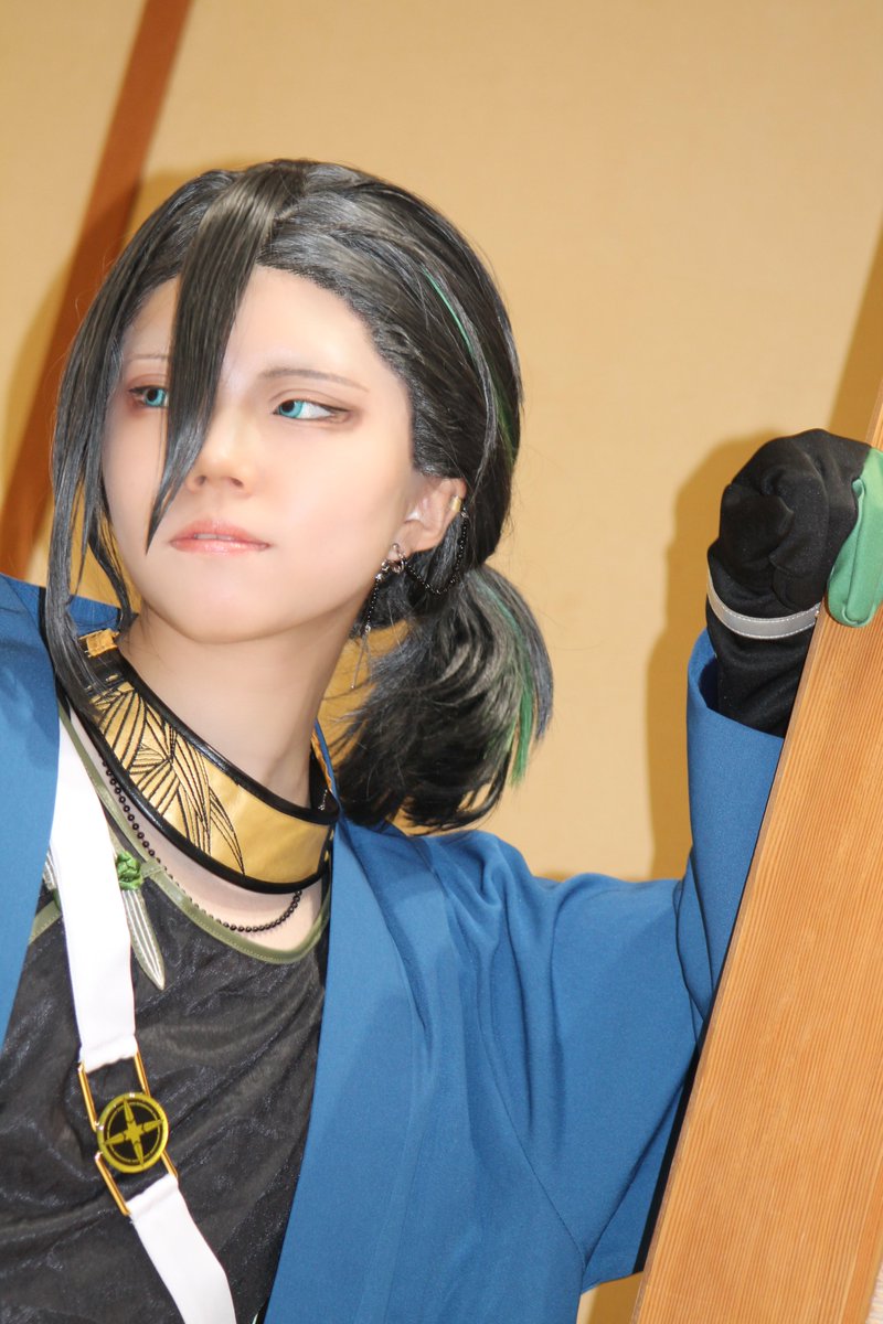 mi_mi_cos's tweet photo. cosplay 
刀剣乱舞　笹貫

                       　視線の先　

#コスビート国見 https://t.co/l45zgMBN4K