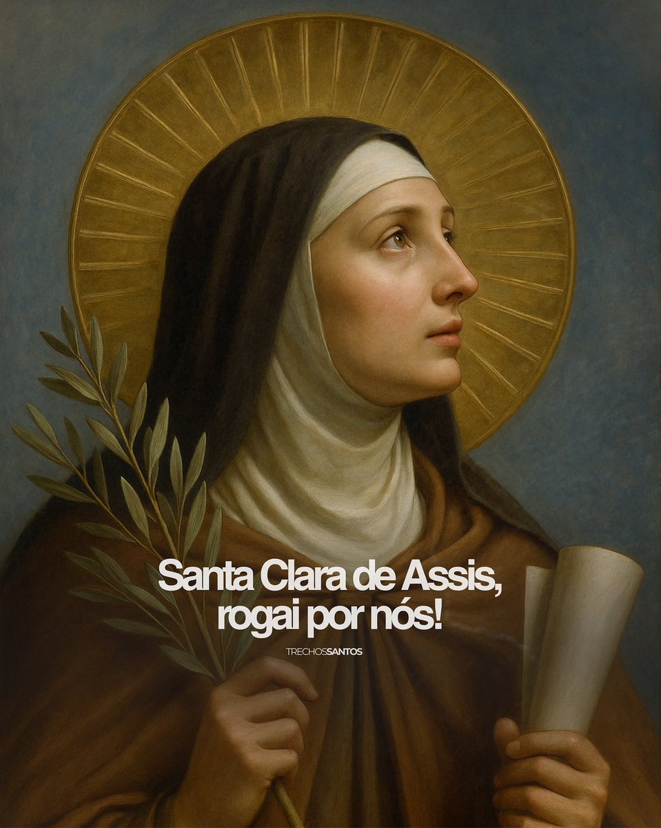 trechossantos_'s tweet photo. Santa Clara, que, seguindo os passos de São Francisco de Assis, iluminou o mundo com a vossa obediência ao Senhor, ajudai-nos a ter um coração como o vosso: humilde, pobre e temente a Deus. Amém!

Santa Clara, patrona da televisão, rogai por nós! 🙏🏼 https://t.co/azVt6FIw0Q