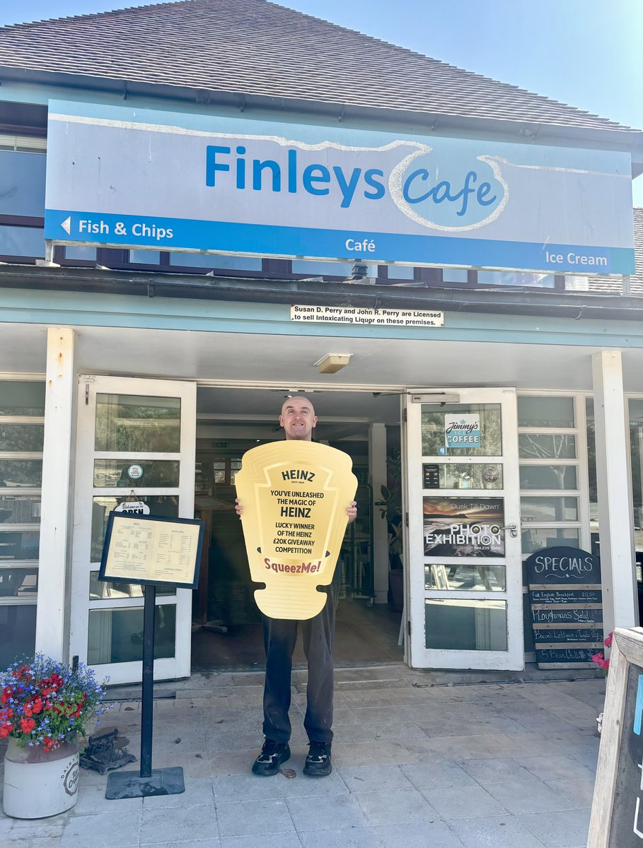 FriarsPride's tweet photo. Another lucky winner of the Heinz £20k giveaway competition! 🤩 

Congratulations to Finleys Cafe 👏 https://t.co/08L0aXb754