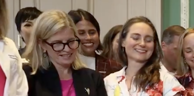 JRobFromMN's tweet photo. The Joy on their faces as they sign a law letting you kill a baby up until the moment of birth is chilling... https://t.co/ZGenjK0jeX