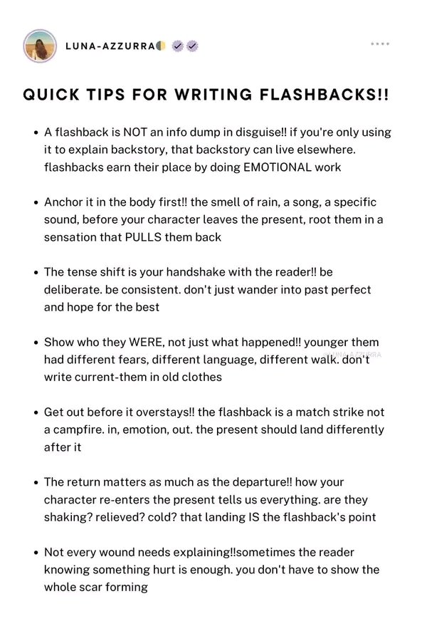 Mubaxee007's tweet photo. I saw this flashback advice going around and yes! I decided to put up here.

The list is gold, go save it, your future draft your beta reader will thank you😊
#FirstDraft #AmWriting #WritingCommunity #BetaReader #Indieauthor https://t.co/AjWcbvfxJ6