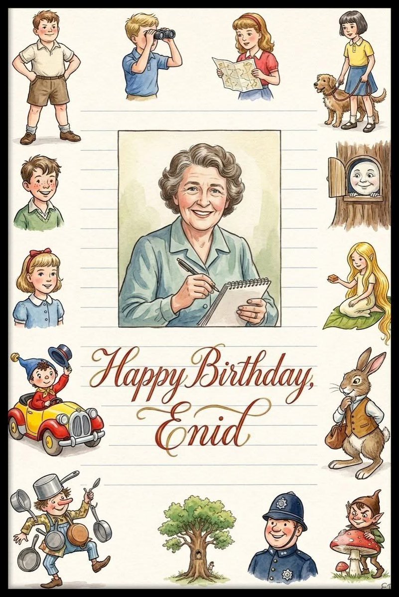 zahirrahimtoola's tweet photo. Thank you, Enid Blyton, for the wonderful books that captivated my childhood with your unforgettable characters and magical adventures. More importantly, your stories instilled in me a love of reading, a habit that has stayed with me and continues to enrich my life to this day. https://t.co/epyDwTlXa0