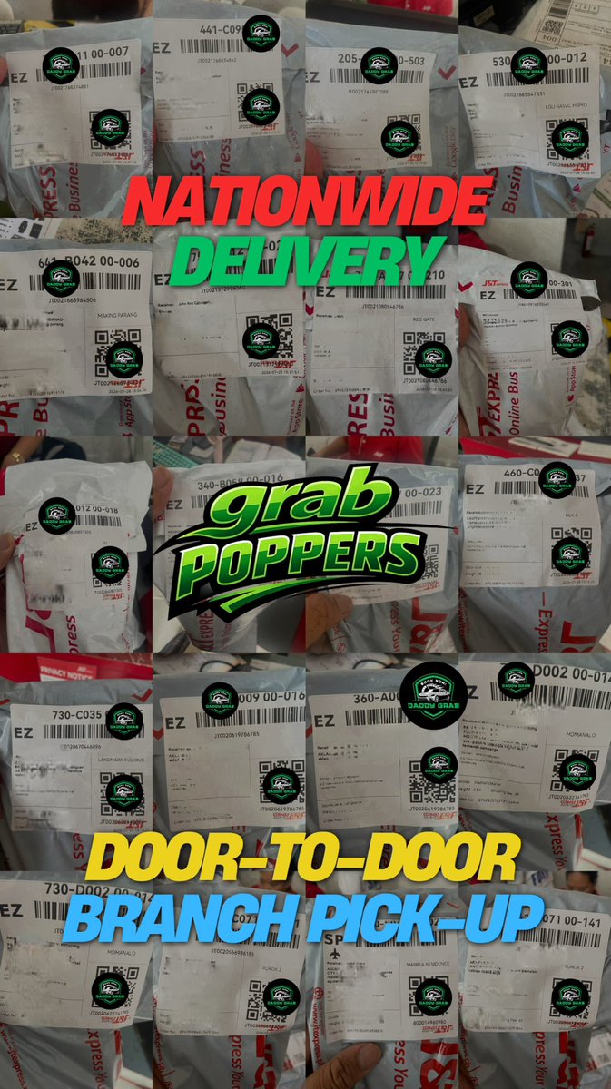 GrabXPoppers's tweet photo. 🚚🔥 @grabpoppersph NATIONWIDE DELIVERY🇵🇭

From Luzon to Visayas to Mindanao — @grabpoppersph is ready to ship your orders straight to your doorstep. 📦💚

✅ Nationwide shipping
📦 Discreet packaging

get yours delivered anywhere in the Philippines! 🇵🇭

📩 DM @grabpoppersph 

l https://t.co/q37F7CxipS