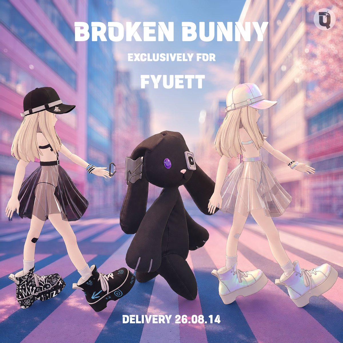 bigshinyQ's tweet photo. BROKEN BUNNY
Exclusively made for FYUETT.
Delivery scheduled: 26.08.14
YOUR OBSESSION IS NORMAL.
#VRChat #VRChatOutfit #ShinyQ https://t.co/OSJSOFuOQd