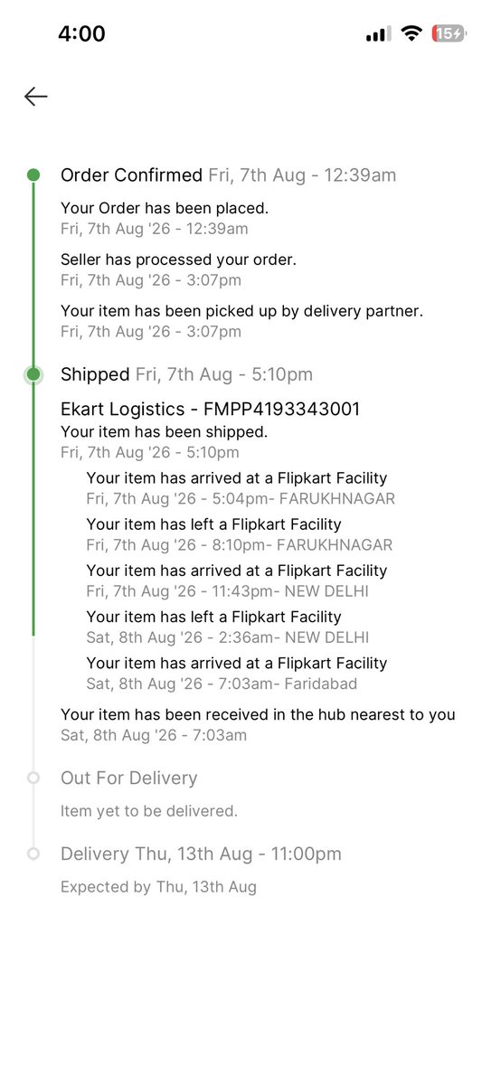 Manojindoria4's tweet photo. This is all what happened with my last 3 orders on flipkart

OD337995686473392100
Delivered after 11 days

OD338205910847927100
Ultimately had to cancel it due to delayed delivery for 10 days

OD338289865722890100
6 days not delivered yet

@Flipkart @flipkartsupport @_Kalyan_K https://t.co/LxZ84Tvgey