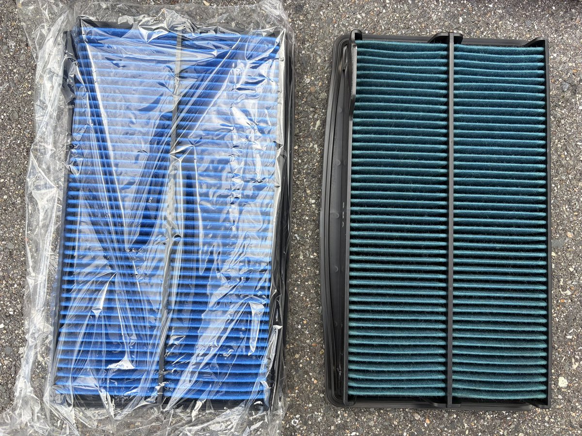 jun_ginrou's tweet photo. J'S RACING FD2用エアクリエレメント
←新品　　　　　　　　→25000走行後
エレメントは定期的に変えへんとな笑
#JSRACING
#ジェイズレーシング https://t.co/0dEFT8SepM