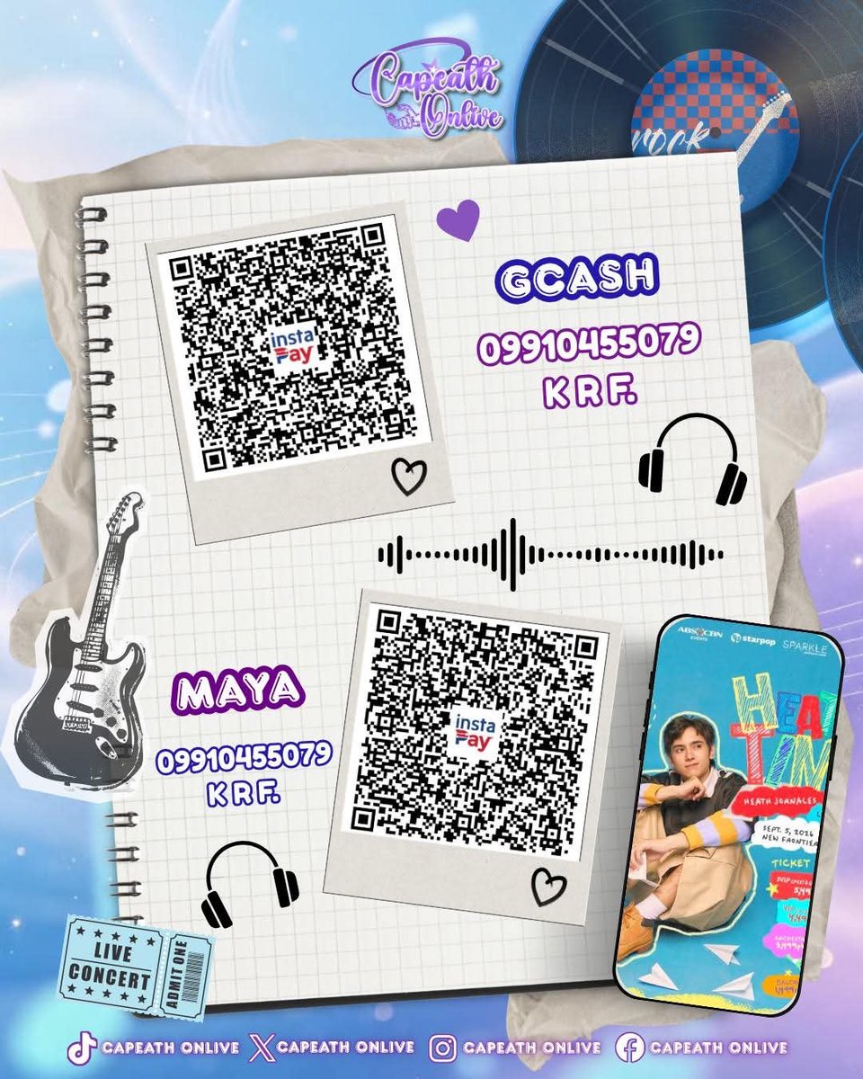 capeathOnlive's tweet photo. 🎟️ RAFFLE TIME AGAIN - HEATH’S TIME CONCERT! 

✅ Unlimited Entries Allowed
Enter as many times as you wish to boost your chances of winning!

🎁 1 LUCKY WINNER -  get 1 SVIP Ticket!
Don’t miss your chance to win!

📩 HOW TO JOIN:
👉 DM or PM your entry/entries with receipt to join!

#Capeath #HeathJornales #HeathsTime