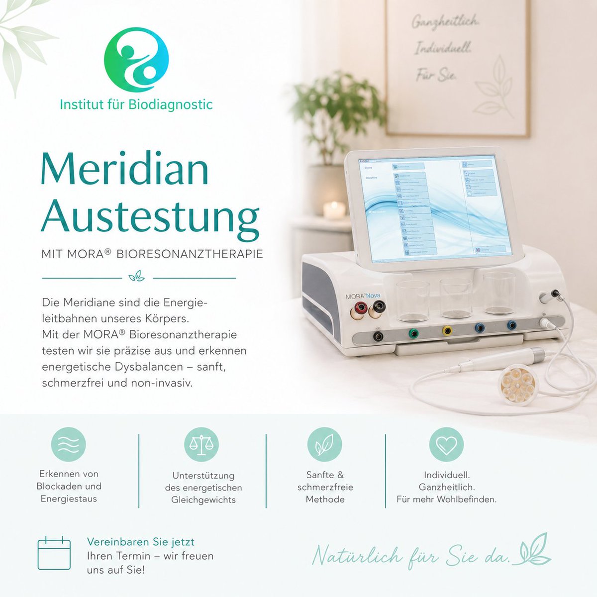 IBiodiagnostic's tweet photo. Energetische Schwachstellen erkennen und stärken - Dank der MORA ®Bioresonanz. Gleich Termin vereinbaren! 

#institutfürbiodiagnostic #biodiagnostic #bioresonanzwien #bioresonanztherapie #bioresonanztherapiewien https://t.co/Yj9ShFhexv