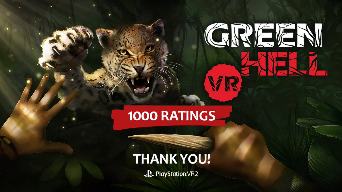 GreenHellVR's tweet photo. A year full of milestones! 💚
Thanks so much for keeping the jungle alive, and stay tuned for the upcoming updates. 

#GreenHellVR #PSVR2 #VRgames https://t.co/6qLDYME9e3