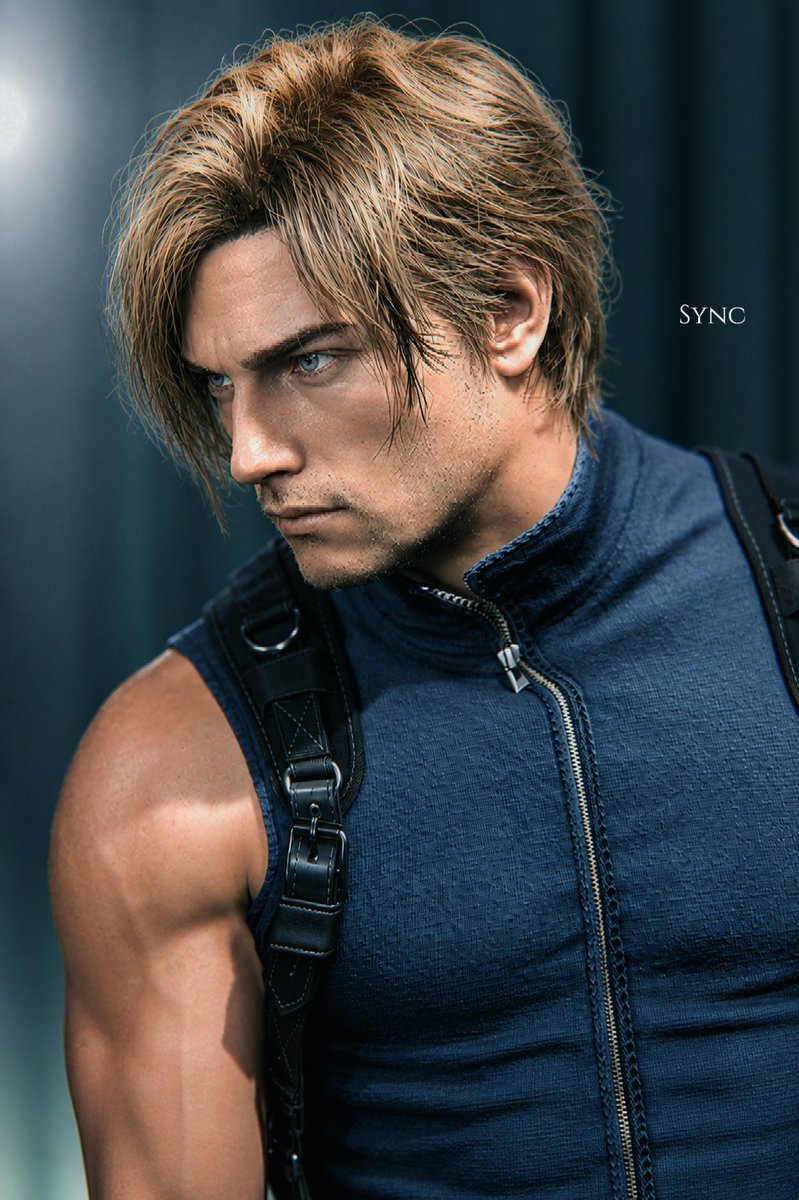 Synclsk_'s tweet photo. Good Morning 🥵 Oh Leon... My strong man 😍

 - Mod @DazzyAllen14 🤩

#ResidentEvil #LeonsKennedy #Rebhfun #RE9 https://t.co/ZS4trp77P8