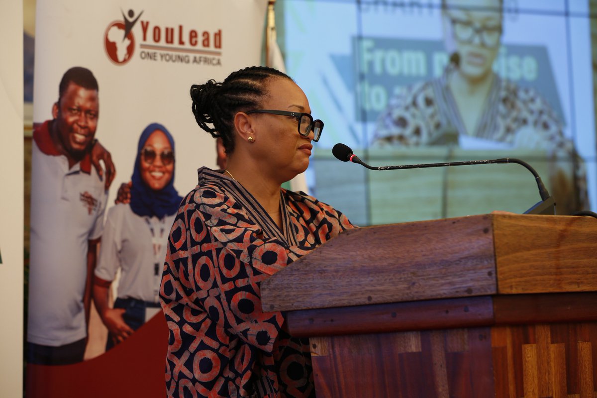 OneYoungAfrica's tweet photo. In her opening remarks, the APRM CEO @APRMorg underscored that Africa’s growing youth population is both an opportunity and a governance responsibility.

She called for greater investment in education, skills, jobs, technology and meaningful youth participation, warning that unemployment, exclusion and declining trust in institutions can become drivers of instability.
