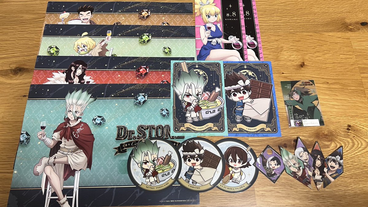 ganothan22's tweet photo. 【交換】Dr.STONE ドクスト アモカフェ 
トレーディングビジュアルカードB
場面写カード 特典

譲 : 画像参照

求 : トレカ→スタンリー>ゼノ
       場面写→スタンリー
       画像1枚目→後半の画像3.4枚目
      💖>︎💕︎︎との交換(仮約束可)

8/22 11:30〜13:00現地交換or郵送希望 https://t.co/3XhEkXryTR